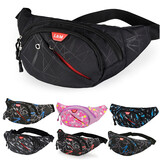 L&M腰包男女户外休闲运动手机跑步骑行斜跨胸包单肩包马拉松单肩潮流 经典黑E1003-密码锁一个