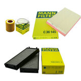 曼牌滤清器三滤套装 适用于宝马3系5系7系X1 X3X5X6机滤空气滤芯 空调滤芯 燃油滤 适用于 宝马X5 35i 机滤+空滤+空调滤