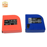 三圈 经典钢卷尺 自卷钢盒尺 钢尺 拉尺 学生用尺 家用尺子 2米3米 2米x10mm(173红色)（5把）