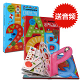 字母书数字书英文原版绘本 My Awesome Alphabet Counting Book 2本合集启蒙数字字母书 26个字母书词汇异型数字书207个生活单词