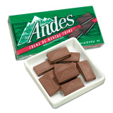 安迪士薄荷夹心巧克力 美国进口朱古力薄片网红零食 薄荷味 盒装 132g