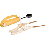 防抖勺子 老人震颤手抖进食专用防抖餐具套装康复助食筷助食吸盘防洒汤碗 老年帕金森残疾人餐具叉 筷+勺套餐