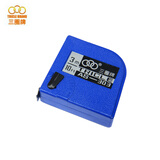 三圈 经典钢卷尺 自卷钢盒尺 钢尺 拉尺 学生用尺 家用尺子 2米3米 3米x13mm(303蓝色)（5把）