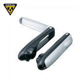 TOPEAK自行车副把后视镜山地旅行车反光镜城市休闲车副把倒车镜TBM001可旋转单车骑行装备 黑灰色TBM001(一对)