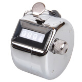 途缘（Tuyuan）四位数机械式手动计数器金属点数器按动式计数器9999 金属旋钮