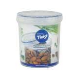 乐扣乐扣（LOCK&LOCK）塑料圆形保鲜盒密封盒密封罐谷物防潮储物罐奶粉罐密封食品盒 LLS122容量560ml-单个