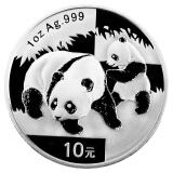 金永恒 2000年-2024年熊猫银币含银量99.9%银 熊猫币纪念币 2008年熊猫银币1盎司单枚