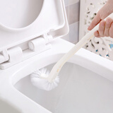 NISHIKI 日本长柄半球L型马桶刷软毛厕所刷 创意卫生间清洁刷子洁厕刷