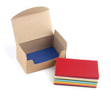 久印硬卡片DIY涂小卡片彩色空白单词卡留言卡拼音识字名片纸留言卡纸单词卡商务卡片 10色混装 单色 230g 小卡片 100张/盒