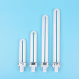 焰名照明学生台灯灯管2针 护眼节能电子型灯照明灯泡荧光灯插管 u型两针 11W(长23cm)