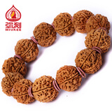 弥刻尼泊尔满肉五六七瓣矮桩大金刚菩提子手串男士文玩佛珠深度清理 六瓣爆肉大金刚22mm11颗