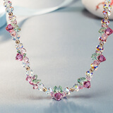 俏物俏女（in lay）生日情人节礼物送女友奥地利人工水晶项链水晶颈链配饰吊坠甜美挂件时尚首饰饰品