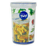 乐扣乐扣（LOCK&LOCK） 塑料保鲜盒 多规格五谷杂粮储物罐 密封罐冰箱零食收纳罐 圆形1.3L