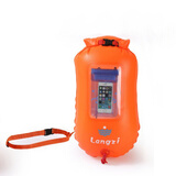 浪姿跟屁虫 L-902 可储物可水中通话游泳装备浮漂跟屁虫游泳包可装衣物 桔色 均码