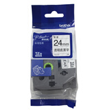 兄弟（brother） 标签机色带原装标签打印机标签带标签纸24mm宽度 透明底黑字24mm TZE-151