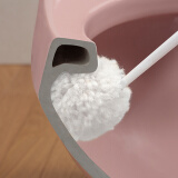 日本进口马桶刷子软毛马桶刷 超细纤维清洁去污厕所刷 马桶刷 无盒