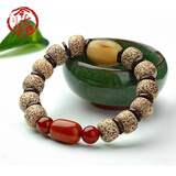 今古楼【自见悟】细选高密度陈籽摩尼子冰花星月菩提手串佛珠手链