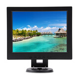 铭速W120G 12英寸LED背光正屏液晶显示器监控电脑收银机显示器 12英寸黑色 12英寸显示器