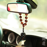 旋蓬 【典珠】系列中号黄花梨汽车挂件车内挂饰品 黑檀木手工貔貅