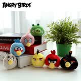 经典版Angrybirds 愤怒的小鸟 2.5寸毛绒公仔（带塑料挂钩）粉鸟