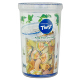 乐扣乐扣（LOCK&LOCK） 塑料保鲜盒 多规格五谷杂粮储物罐 密封罐冰箱零食收纳罐 圆形1.9L