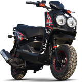 艾璐歌150cc踏板摩托车可改装音响战路虎燃油BWS助力车踏板车越野摩托车 国三黑色不可上牌