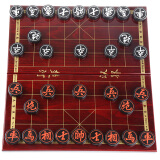 函翔（HANXIANG）象棋亚克力中国象棋套装可折叠木盒象棋棋盘 亚克力黑色4.0