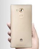 huawei 华为MATE8手机壳原装 百格纹理透明保护套 PC后盖硅胶TPU防摔 后壳  透明TPU软壳