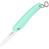 美瓷（MYCERA） 陶瓷折叠水果刀 便携随身削皮刀 折叠小刀 ZDD01S 草绿色