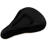 自行车坐垫套单车山地车死飞车座椅垫软硅胶鞍座套车座套透气减震骑行装备 加厚款-三角型