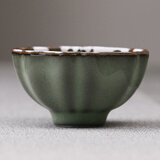 兴云集 王文青瓷茶杯哥窑开片品茗杯陶瓷主人杯功夫茶具小茶杯茶碗单杯 哥窑铁胎梅子青釉富贵杯