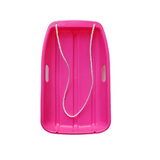 梦必真加厚抗冻耐磨滑雪板单板滑草板儿童滑沙板成人雪橇车爬犁雪橇板简便滑草板春夏秋冬户外旅游用品 小号粉色