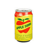 大西洋 台湾原产 苹果西打 果味碳酸汽水饮料 330ml单罐装 特色风味