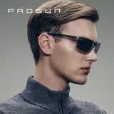 保圣（PROSUN）父亲节礼物墨镜男女防晒偏光眼镜铝镁运动骑行太阳镜驾驶镜PS9011 PS9011 D19 镜框亮黑/镜片黑水银