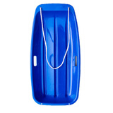 梦必真加厚抗冻耐磨滑雪板单板滑草板儿童滑沙板成人雪橇车爬犁雪橇板简便滑草板春夏秋冬户外旅游用品 大号蓝色