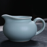 祥业德化精致汝窑耐热公道杯开片可养汝瓷分茶器汝窑公杯茶海 富贵公道杯