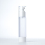 ilbu乳液真空瓶化妆品分装瓶乳液按压细雾喷雾瓶子护肤品旅行便携小样 磨砂压泵真空瓶50ml-透明盖