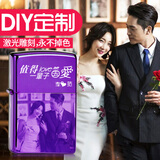 ZiPPO 煤油打火机 个性DIY照片  免费刻照片 私人定制 刻字 礼物 美国原装送男士生日礼物 紫冰（需定制的联系客服 不联系发标志A）