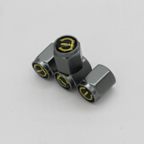 铁将军轮胎气嘴帽气门嘴盖防尘帽胎压监测专用配件气嘴帽铝合金伟力通 钛灰色气嘴帽（4个）