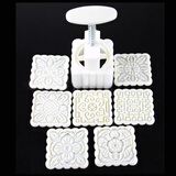 帕帕罗蒂（PAPAROTTY） 月饼模子手压月饼模具模型冰皮月饼模 糕点模具绿豆糕南瓜饼模 方形125克