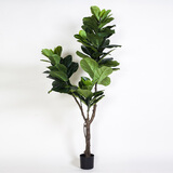 正想北欧大型仿真绿植盆栽摆件客厅阳台假植物盆景办公室前台假树摆设 琴叶榕 1.8米