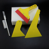 龙牌　3M汽车贴膜工具套装牛筋硬刮板长柄水刮玻璃洗车橡胶刮水器软刮软胶刮刀塑胶贴膜刮刀 贴膜5件套