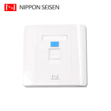 日线（NISSEN） 86型布线网络电话监控信息阻燃单口/双口网线插座【空面板】 86型面板【常规】 双口(2Port)