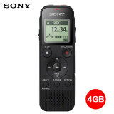 索尼（SONY） 录音笔 专业数码录音棒 商务 会议 学习 采访适用 PX 470黑色（4G内存）
