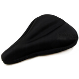 自行车坐垫套单车山地车死飞车座椅垫软硅胶鞍座套车座套透气减震骑行装备 加厚款-一字型