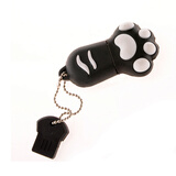 明澈u盘卡通中秋节生日礼物创意礼品U盘招投标书优盘 生日礼物 猫爪黑色 512MB