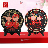 集里雅韵炭雕新婚礼品创意订婚房摆件婚庆送朋友闺蜜新人结婚礼物送礼实用 218无边喜结良缘+永结实惠套装