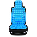 鸣帆 工程车挖掘机吊铲车面包车叉车夏天通风凉垫夏季坐垫双层按摩塑料通用汽车座垫大小客货车办公室座椅垫 轿车通用塑料坐垫带腰蓝色