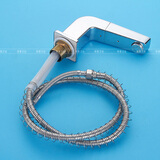 牧誉（MUYU）浴室柜水龙头四件套分体式面盆开关配件入墙抽拉冷热三件套洗脸盆 坐式出水器 可抽拉