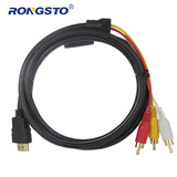 荣视通（RONGSTO） hdmi转av高清转换器1080p老电视机大麦盒子机顶盒转接线 A款HDMI转AV转换线1.5米RST-CX01